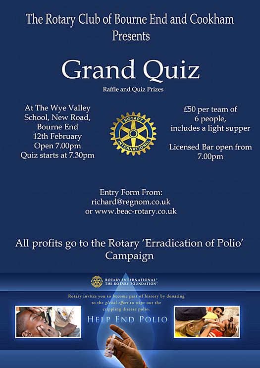 Rotary Quiz poster